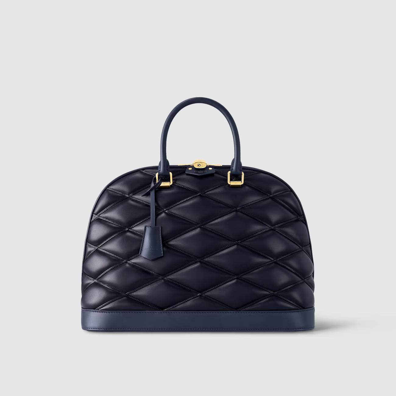 Túi Louis Vuitton Alma GM Nữ Đen Xanh Than